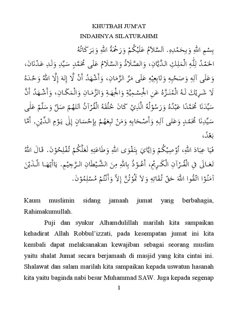 Khutbah Jum'at PDF