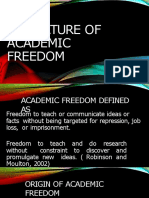 The Nature of Academic Freedom