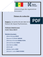 Les Pertes de Sens Dans Le Travail Comme Facteurs de Risques Psychosociaux