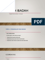 Topik 1 FIQH IBADAH