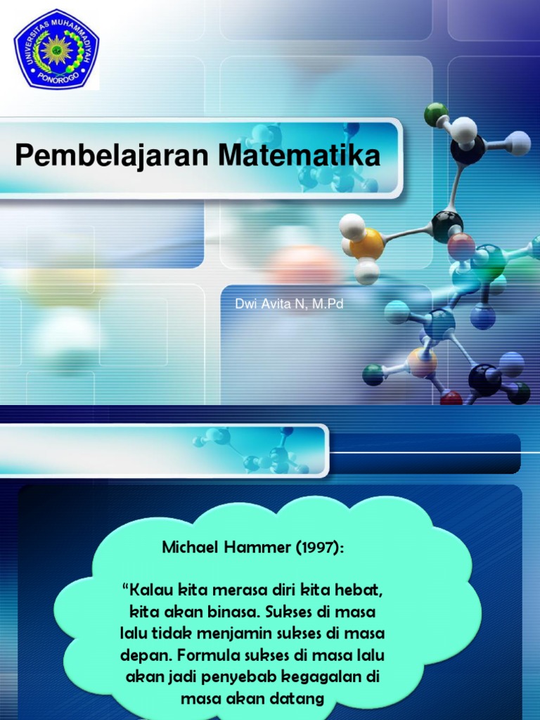 Pembelajaran Matematika dan Peran Guru | PDF | Karier & Perkembangan
