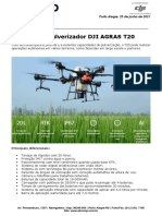 DRONE PULVERIZADOR DJI Agras T20 - 04 BATERIAS