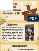 Tema 32 El Misterio Pascual de Cristo, Centro de Nuestra Fe