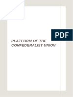 Brochure Platform of The Condeferalist Union