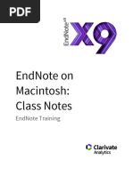 Endnote Guide Mac