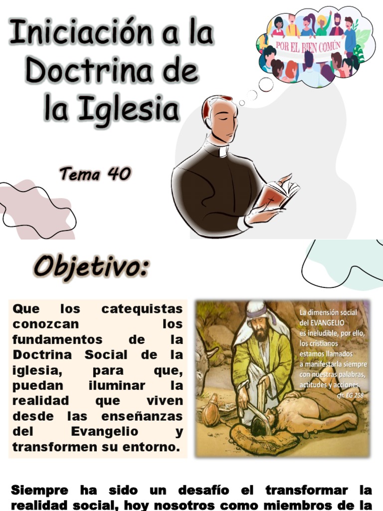 Tema 40 Iniciacion A La Doctrina Social de La Iglesia | PDF | Iglesia ...
