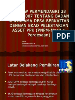 Review Permendagri 38 Tahun 2007