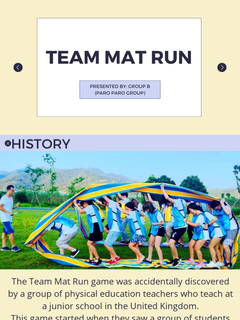 Team Mat Run: A Fun Group Activity | PDF | Sports & Recreation