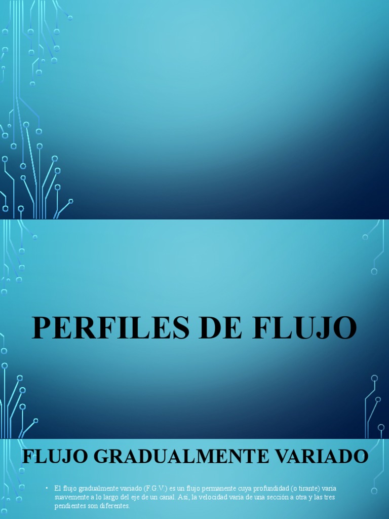 Análisis de Flujo Gradualmente Variado | PDF | Hogar, jardinería y ...