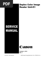 Duplex Color Image Reader Unit K1 Service Manual