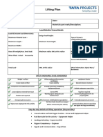 Lifting Plan Format