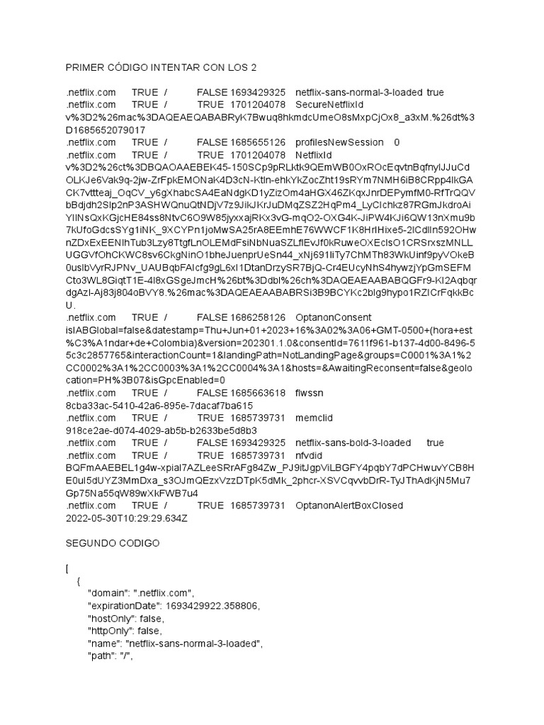 Cookies y Sesiones en Netflix | PDF | Cookie HTTP | SQL