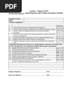 9.8 Lockout & Tagout Inspection Form | PDF | Safety | Mechanical ...
