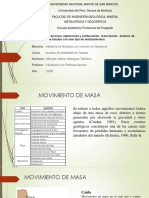 Movimiento de Masa, Reptaciones y Solifluxiones