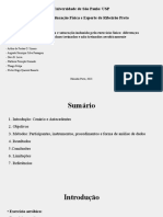 Frequência Cardíaca e Saturação Induzido Pelo Exercício Físico - Diferenças Entre Indivíduos Treinados e Não Treinados Aerobicamente