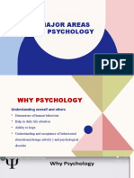 Major Areas of Psychology 
