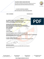 Certificado Estudia