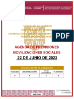 Agenda de Previsiones Del 22 de Junio 2023