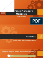 Pertemuan Ke-8 Reference Manager - Mendeley