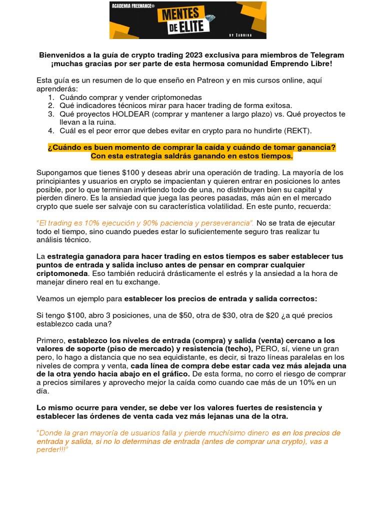Guia criptomonedas 2023 de emprendo libre pdf comerciante finanzas