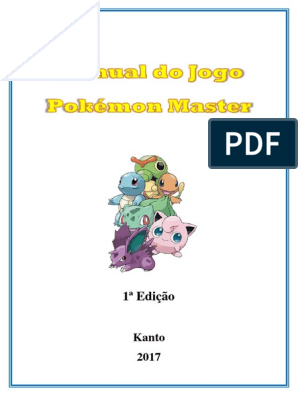 PKMRPG Playtest, PDF, Pokémon