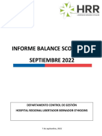 Informe BSC Septiembre 2022