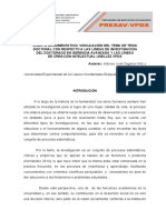 Ensayo Lineas de Investigaciôn 2021