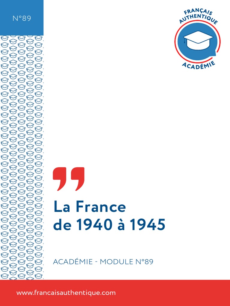 La France durant la Seconde Guerre mondiale | PDF | France de Vichy ...