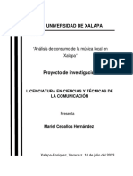 Análisis de Consumo de La Música Local en Xalapa