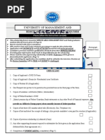 Remote Area Scholarship Application Form