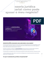 Como Assessoria Jurídica Empresarial Pode Ajudar o Meu Negócio