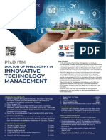 Ph.D. in Innovative Technology Management