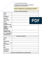 Formulário de Comunicação de Internação e Alta Psiquiátrica