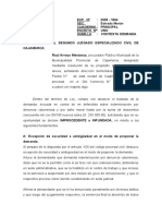 Contesta Demanda Por Indeemnizacion y Daño Moral