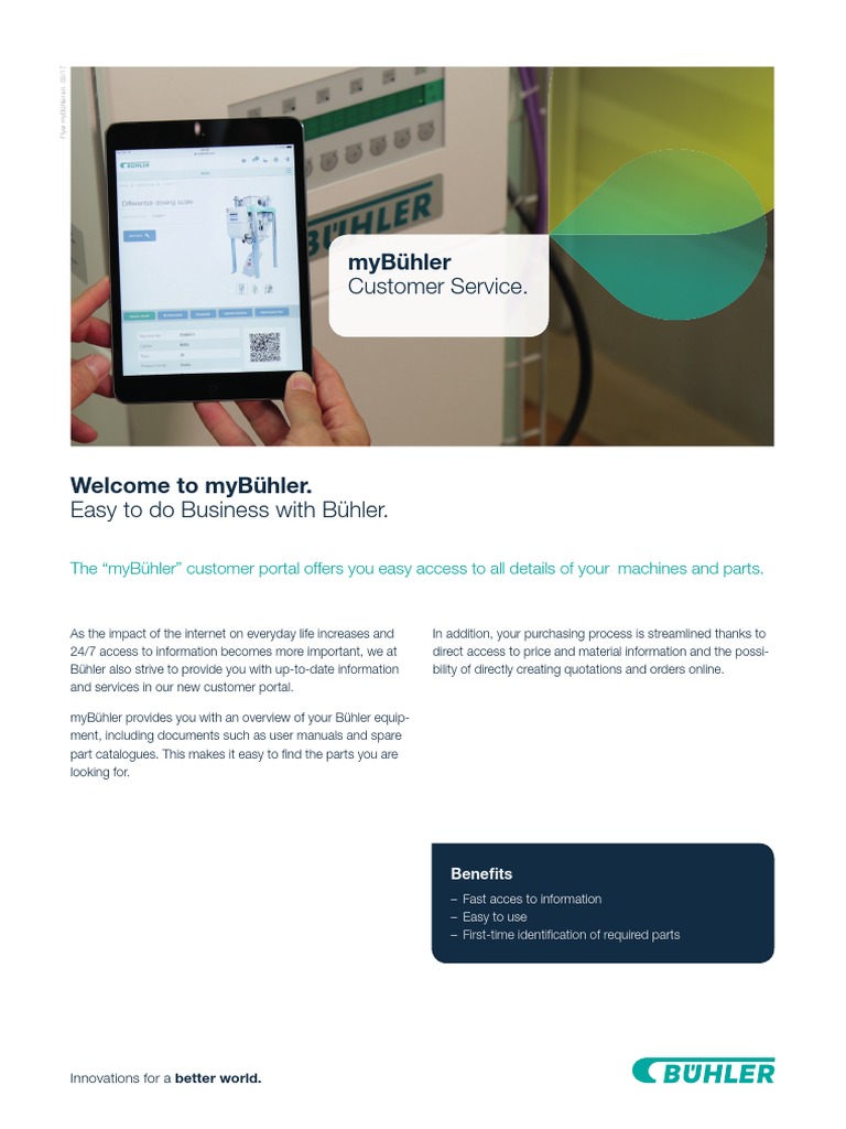 myBühler Customer Portal Overview | PDF | Computing | Communication