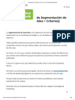 Segmentación de Mercado - Qué Es y Cómo Segmentar El Mercado Paso A Paso