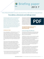 Policy Brief 2013 Cabri Capable Finance Ministries Budget Practices and Reforms English Brief 7 Cabri Briefing Papers PBB in Mauritius 2013 English