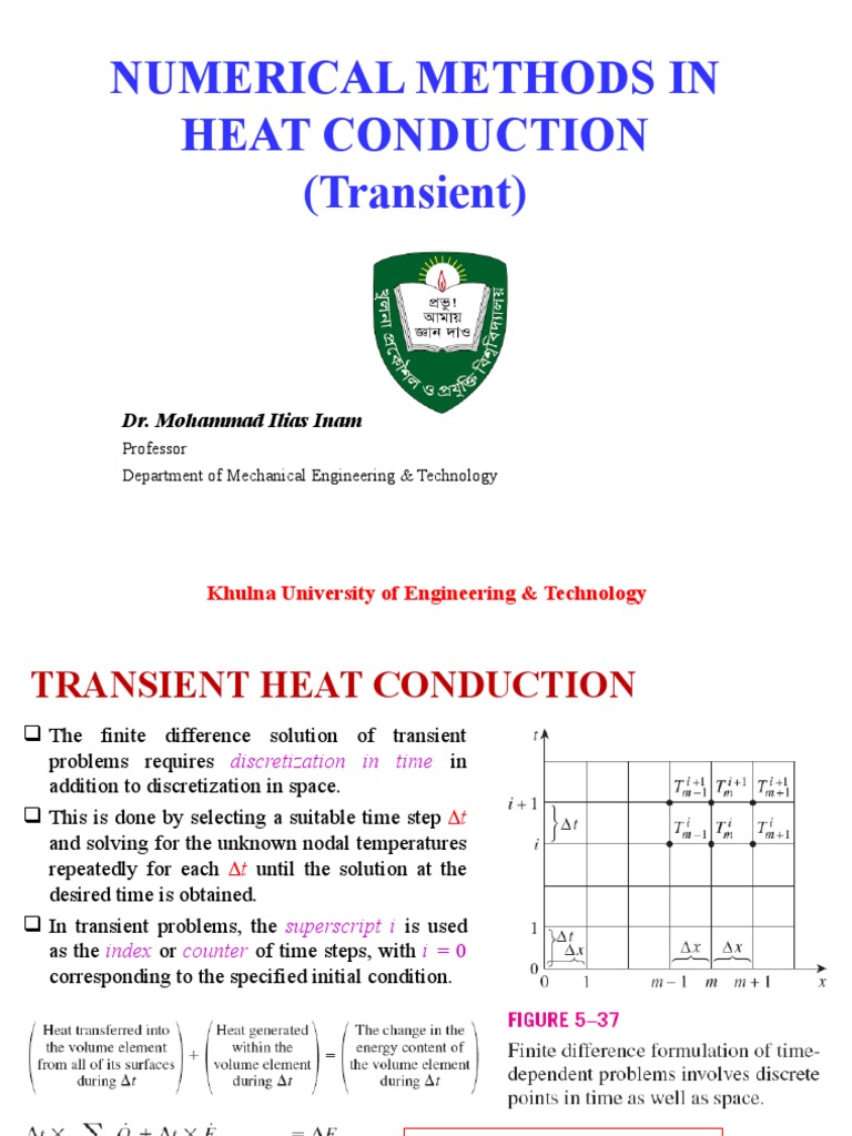 Transient Heat Conduction Methods Explained | PDF | Thermal Conduction ...