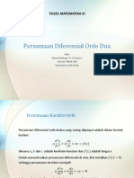 Persamaan Diferensial Orde Dua