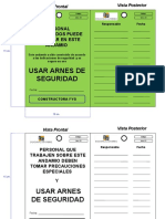 Tarjetas para Inspeccion de Andamios