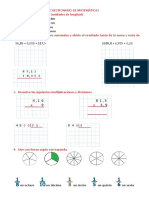 Cuestionario de Matemáticas