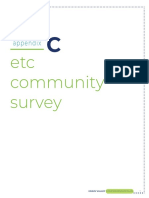 Appendix C - ETC Community Survey