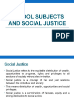 5.school Sub Jects and Social Justice