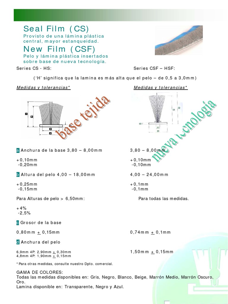 Tecseal CS CSF Es | PDF
