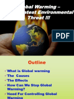 Global Warming-A Gretest Environmental Threat