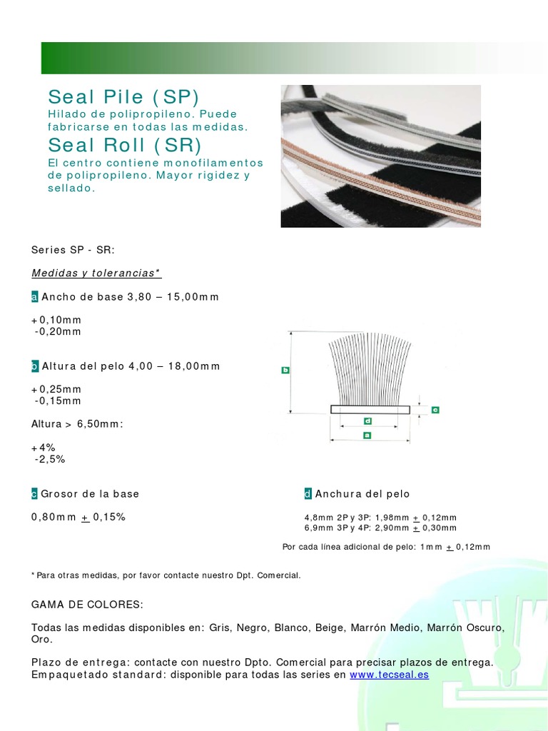 Tecseal SP SR Es | PDF