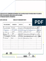 Site Handover Attendance Register