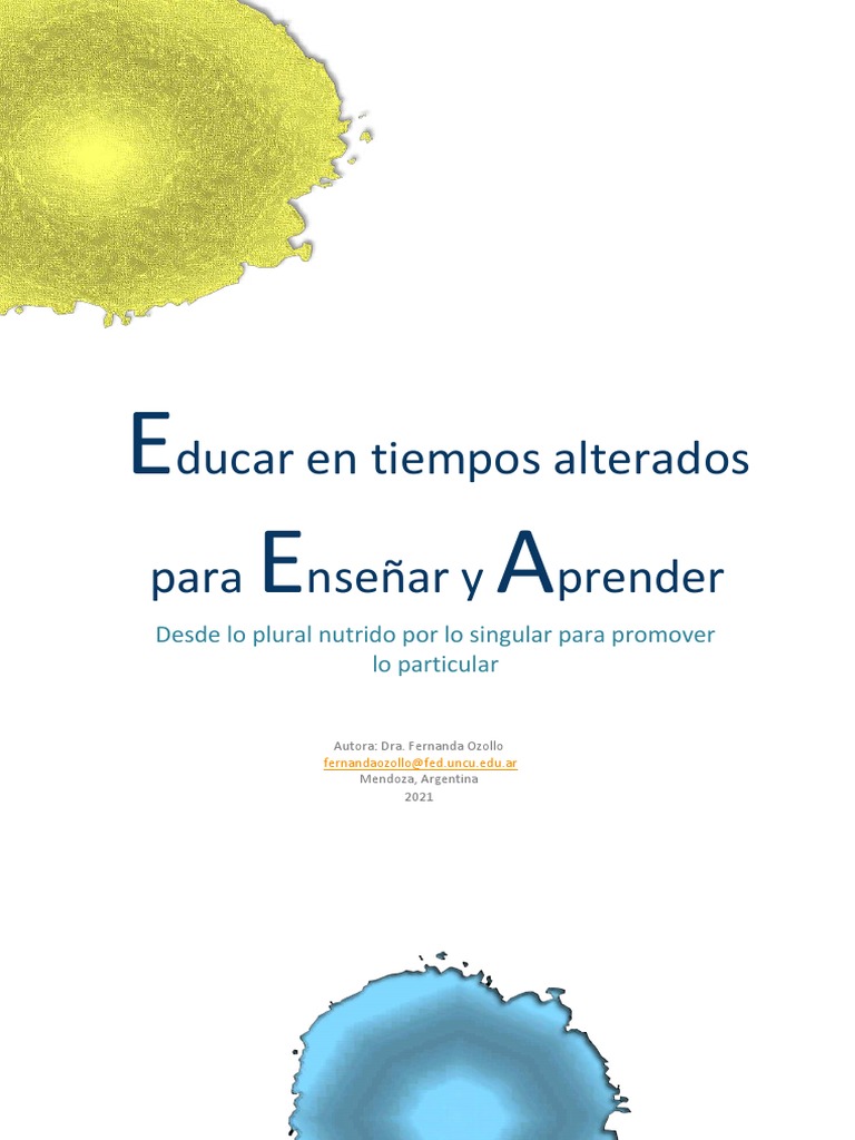 Educación en Tiempos de Cambio | PDF | Aprendizaje | Enseñando