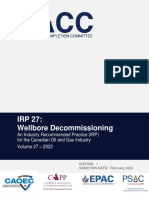 IRP 27 Wellbore Decommissioning Edition 1