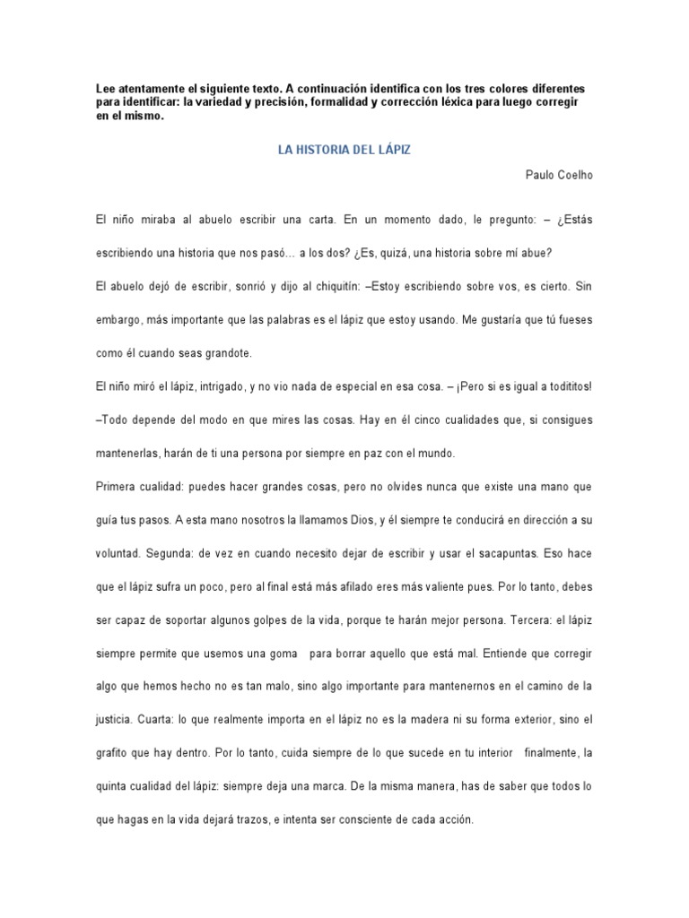 Formal informal la historia del l piz pdf